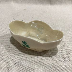 Shamrock Porcelain Oval Dish Belleek Fermanagh